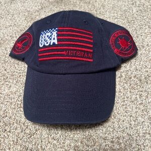 USA Veteran Embroidered Cap